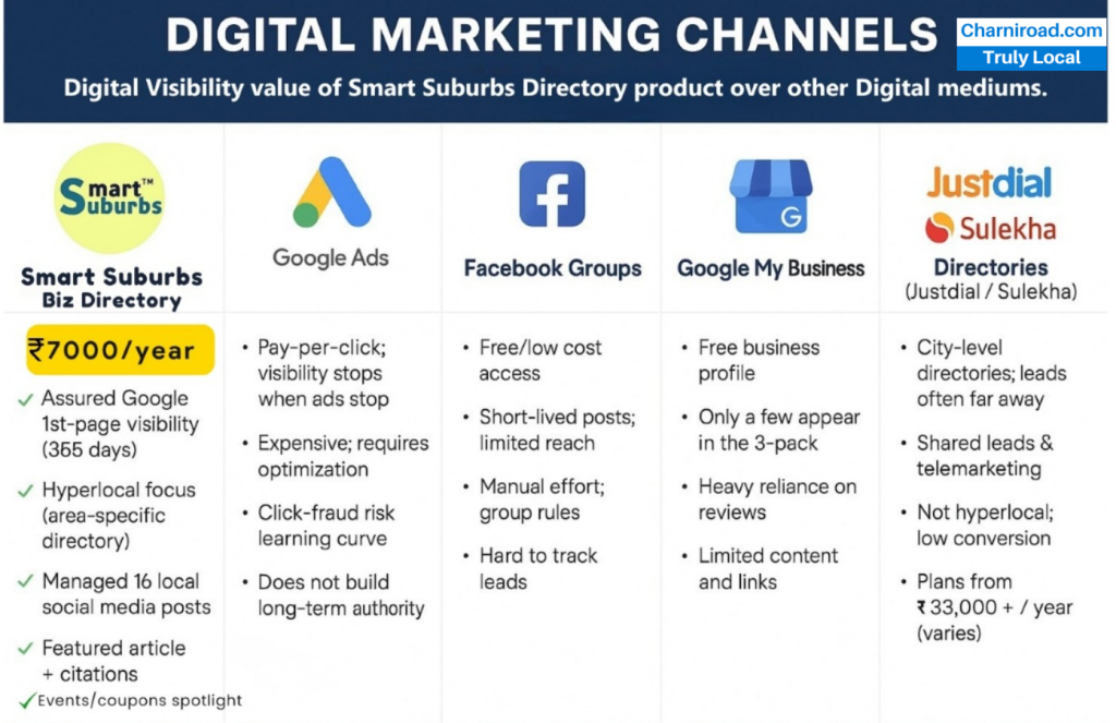Charniroad local business directory for local digital visibility