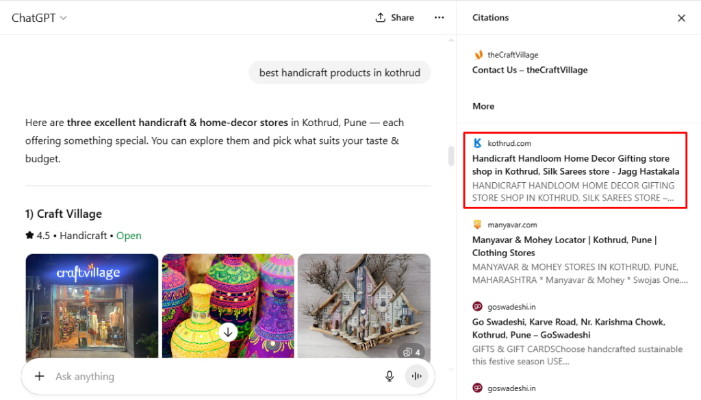 Handicraft Handloom Home Decor Gifting store shop in Kothrud, Silk Sarees store