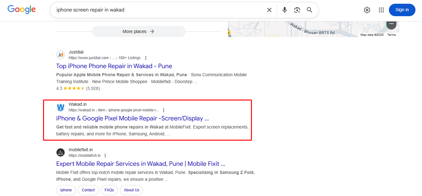 iphone repair in wakad directory