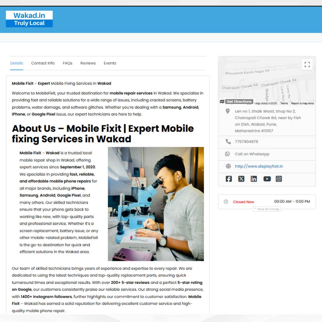 wakad business directory example