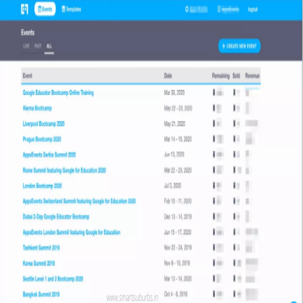 Smart-suburbs Event Ticketing for local businesses